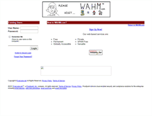 Tablet Screenshot of freemail.ima.wahm.com